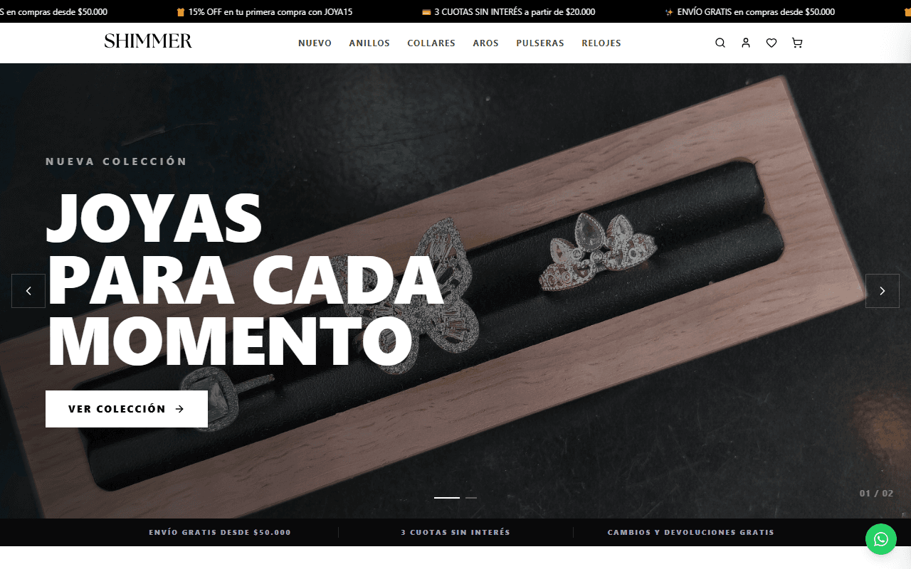 Shimmer Joyas